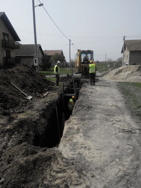 Construction of the sewerage network – Budisava