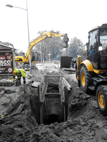 Reconstruction of the sewerage network, Futoški put street, Novi Sad