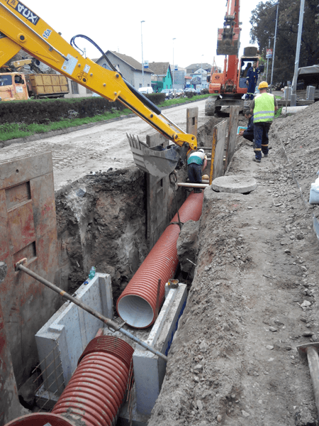 Reconstruction of the sewerage network, Partizanska street, Novi Sad