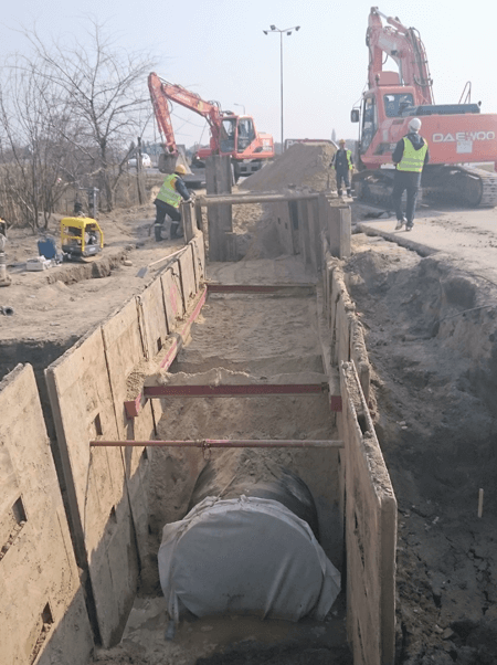 Construction of Collector II, Collector VII and Central main pipeline