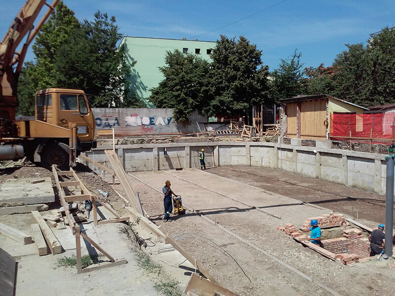 PROTECTION AND EXCAVATION OF A CONSTRUCTION PIT FOR A BUILDING IN KISAČKA 55  STREET IN NOVI SAD