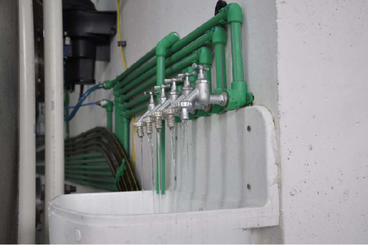 GAU objekat sa rezervoarom - mesto uzorkovanja prečišćene vode