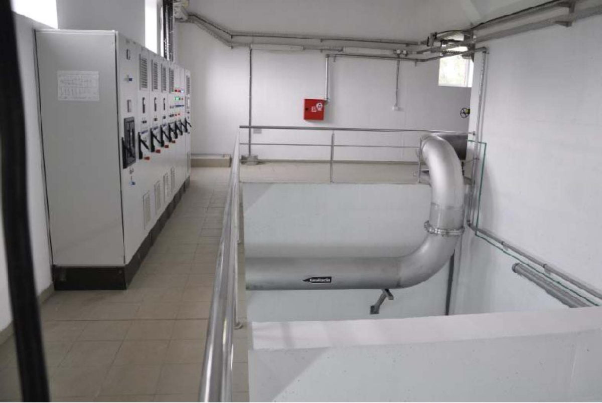 GAU objekat sa rezervoarom - odvod vode od pranja filtera i elektro upravljački ormani od PS za pranje filtera