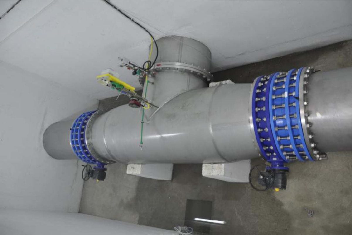 GAU objekat sa rezervoarom - hlorisana voda ka novim rezervoarima DN1200 i DN1000 u maloj zatvaračnici